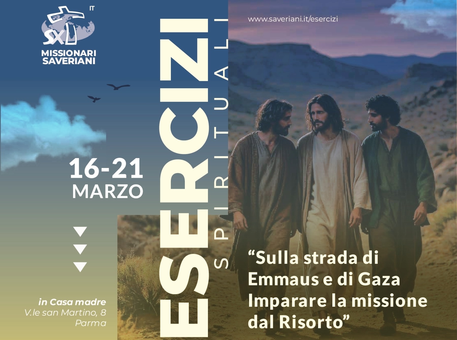 Esercizi spirituali: Sulla strada di Emmaus e di Gaza