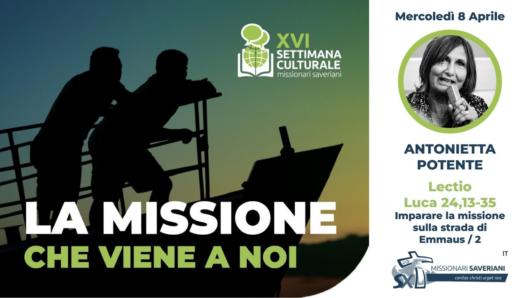 Antonietta Potente | La missione sulla strada di Emmaus &ndash; Parte II (XVI Settimana Culturale)